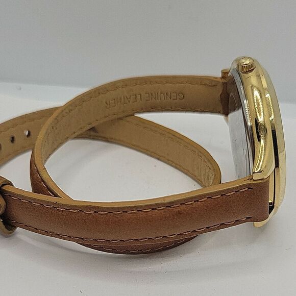 Michael Kors Slim Runway MK2327 Women's Brown Leather Analog Quartz Watch AM471 - Picture 9 of 10